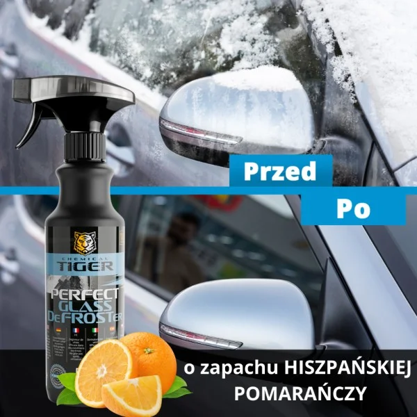 Odmrażacz do szyby o zapachu hiszpańskiej pomarańczy