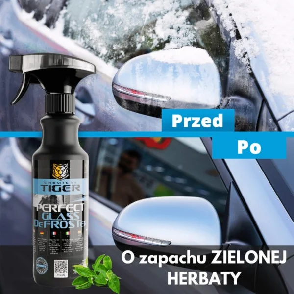 Odmrażacz do szyby o zapachu zielonej herbaty